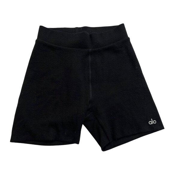 ALO Yoga Alolux High-Waist Me Time Short in Black - Picture 1 of 5